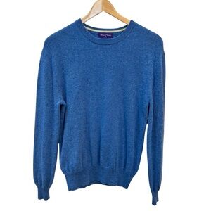 Alan Flusser Women's Blue Cashmere Pullover Sweater‎ Size M